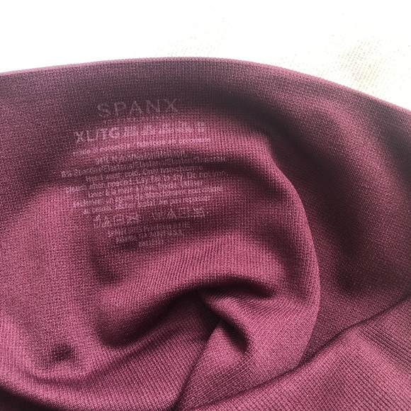 Spanx-Look at Me Now Camo leggings wine/black XL - Picture 4 of 7